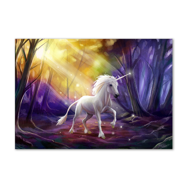 Glass wall art Unicorn