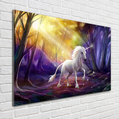 Glass wall art Unicorn