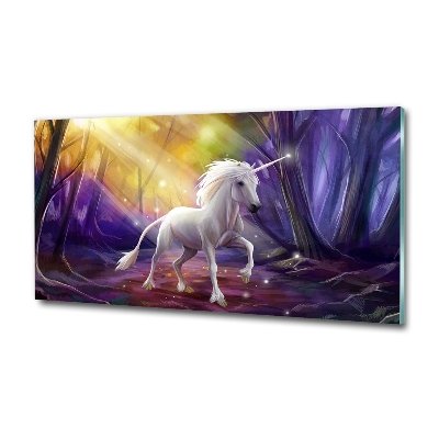 Glass wall art Unicorn