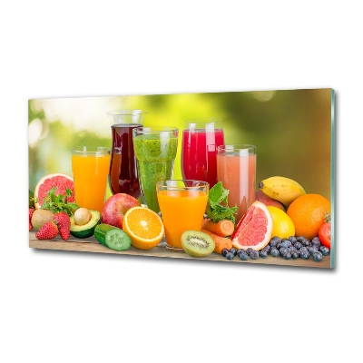 Glass picture print Fruit juices