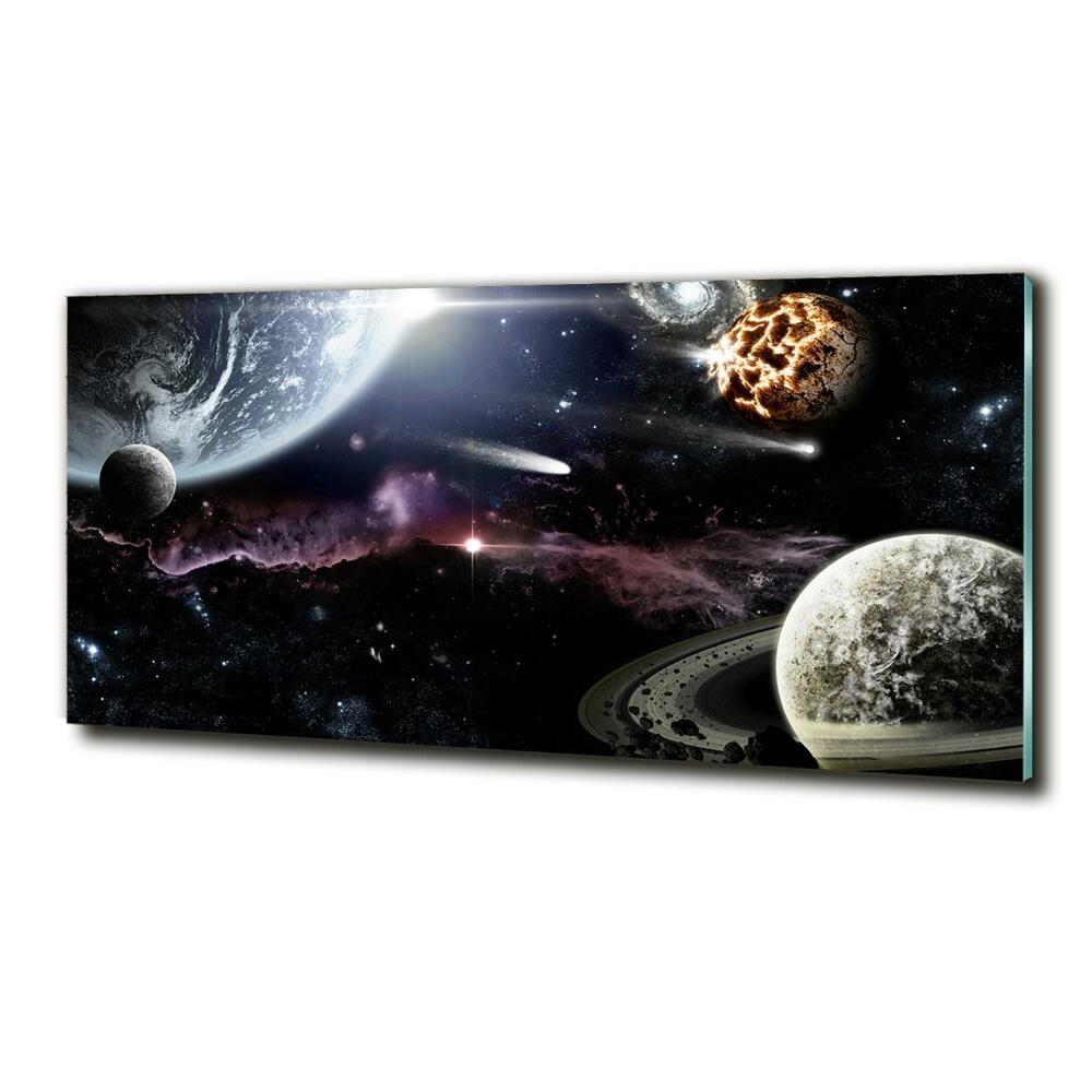 Glass art picture Galaxy