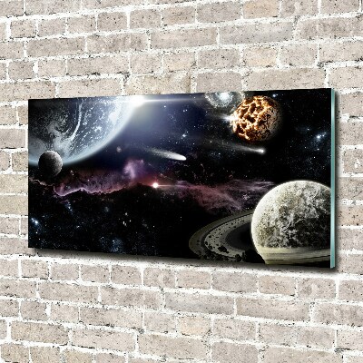 Glass art picture Galaxy