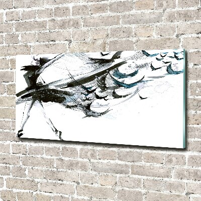 Wall art on glass Ballerina