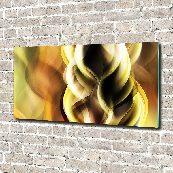 Wall art on glass Golden light