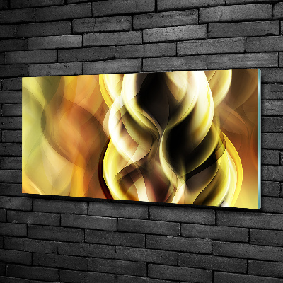 Wall art on glass Golden light