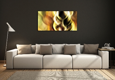 Wall art on glass Golden light