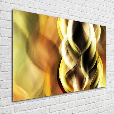 Wall art on glass Golden light