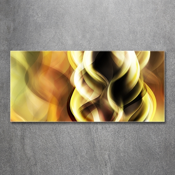 Wall art on glass Golden light