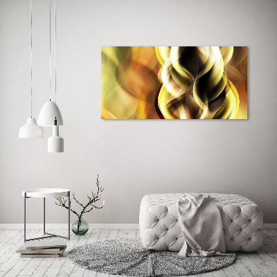 Wall art on glass Golden light