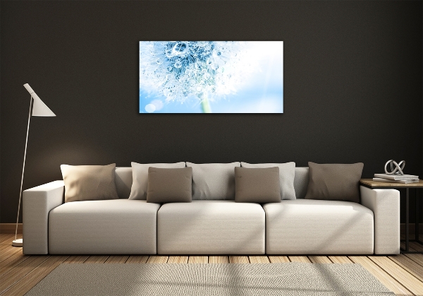 Glass art print Dandelion