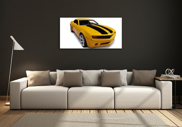 Wall art on glass Sports car