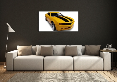 Wall art on glass Sports car