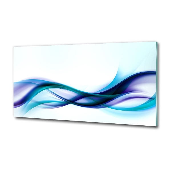 Glass art print Wave abstraction