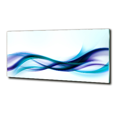 Glass art print Wave abstraction