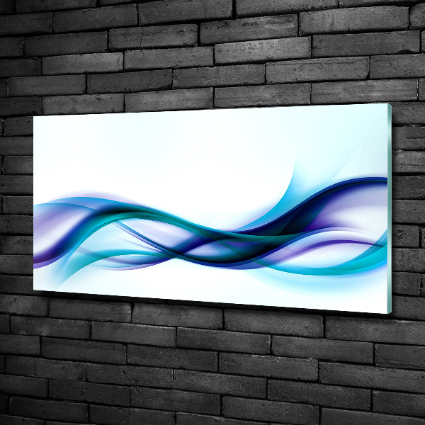 Glass art print Wave abstraction