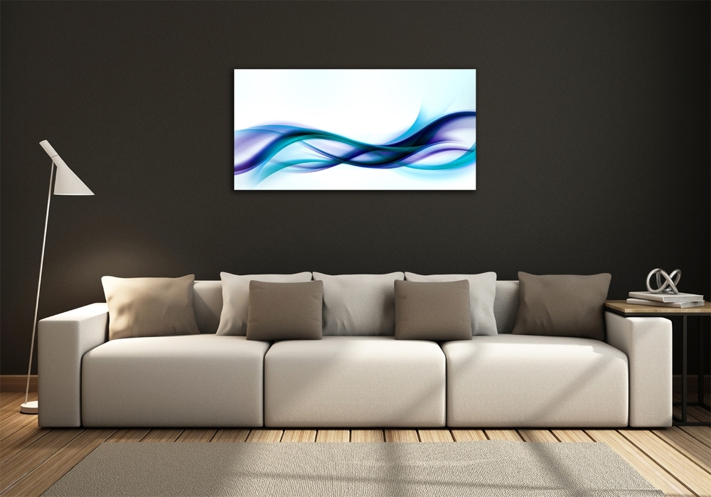 Glass art print Wave abstraction