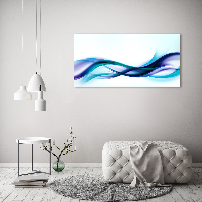 Glass art print Wave abstraction