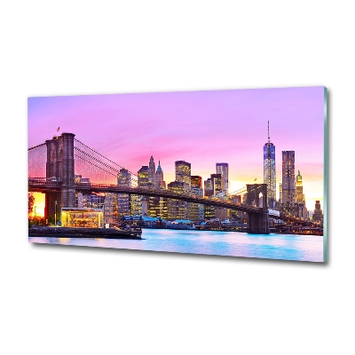 Photo printed on glass Manhattan new york