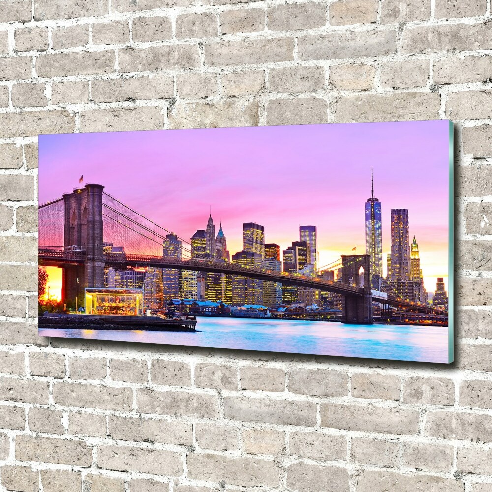 Photo printed on glass Manhattan new york