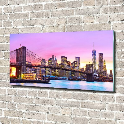 Photo printed on glass Manhattan new york