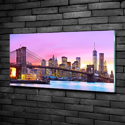 Photo printed on glass Manhattan new york