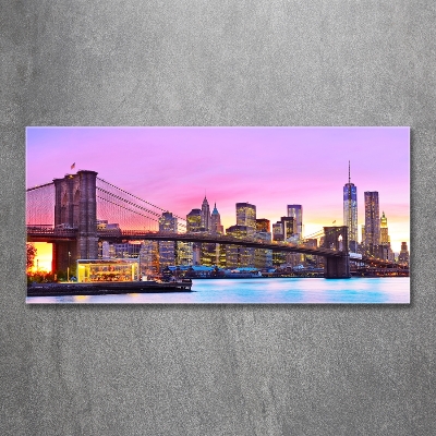 Photo printed on glass Manhattan new york