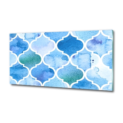 Wall art on glass Moroccan background