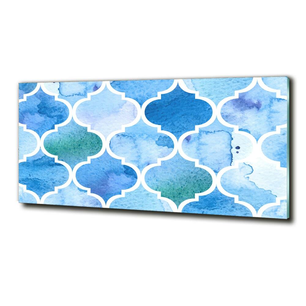 Wall art on glass Moroccan background