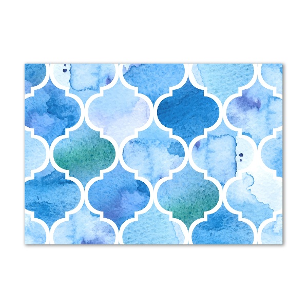 Wall art on glass Moroccan background