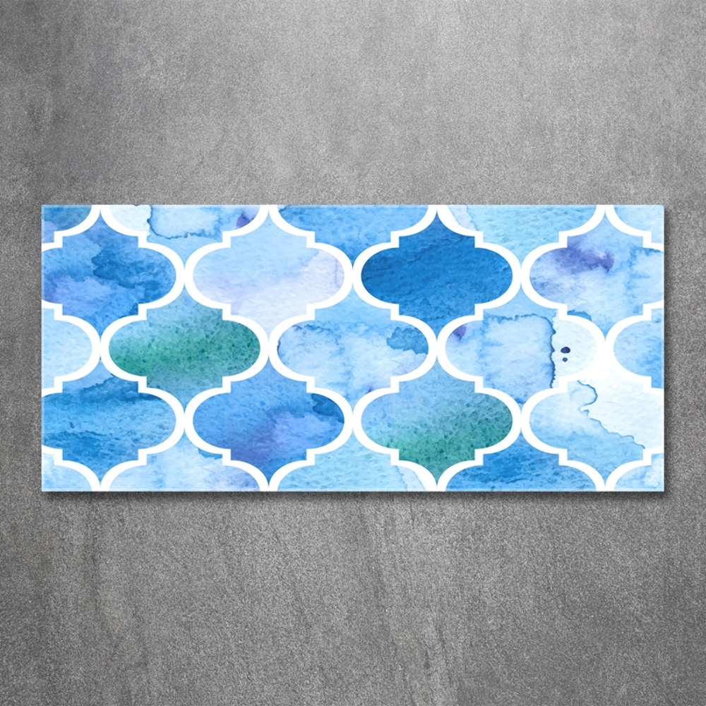 Wall art on glass Moroccan background