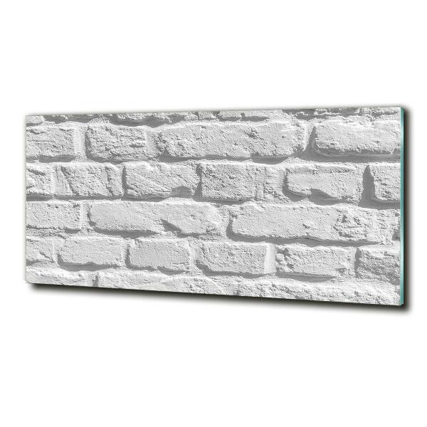 Glass art print Brick wall