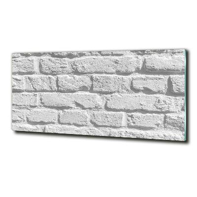 Glass art print Brick wall