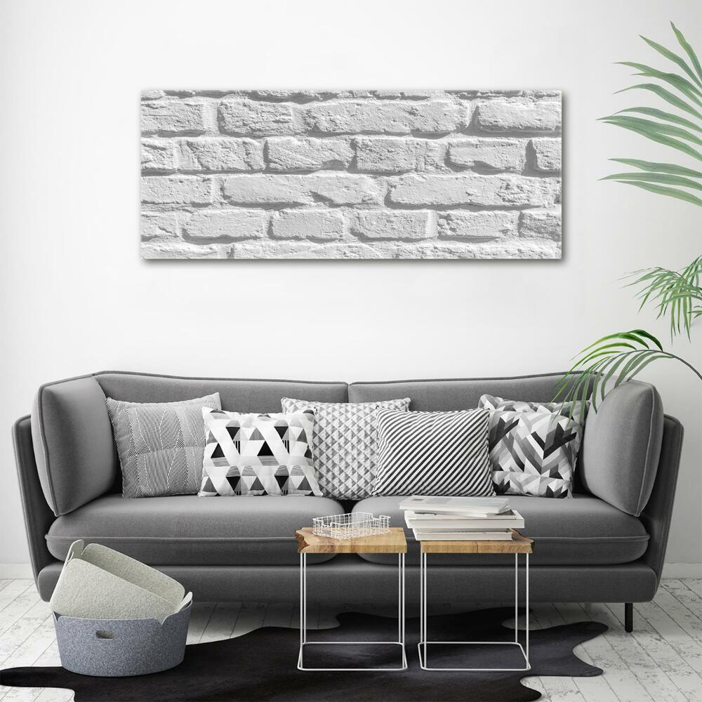 Glass art print Brick wall