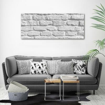 Glass art print Brick wall