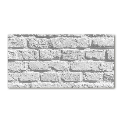 Glass art print Brick wall