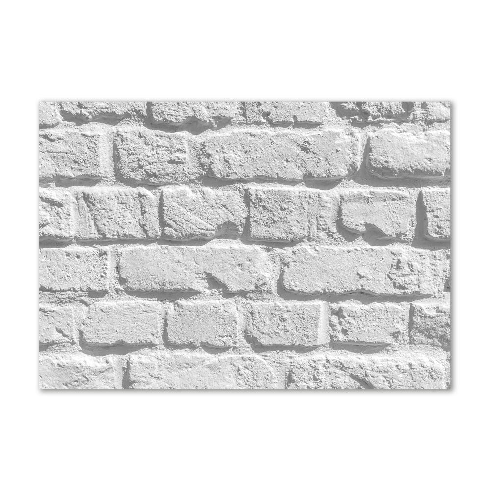 Glass art print Brick wall