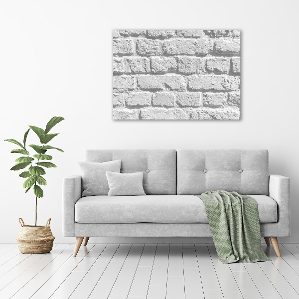 Glass art print Brick wall