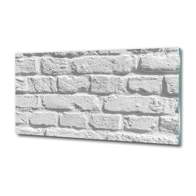 Glass art print Brick wall