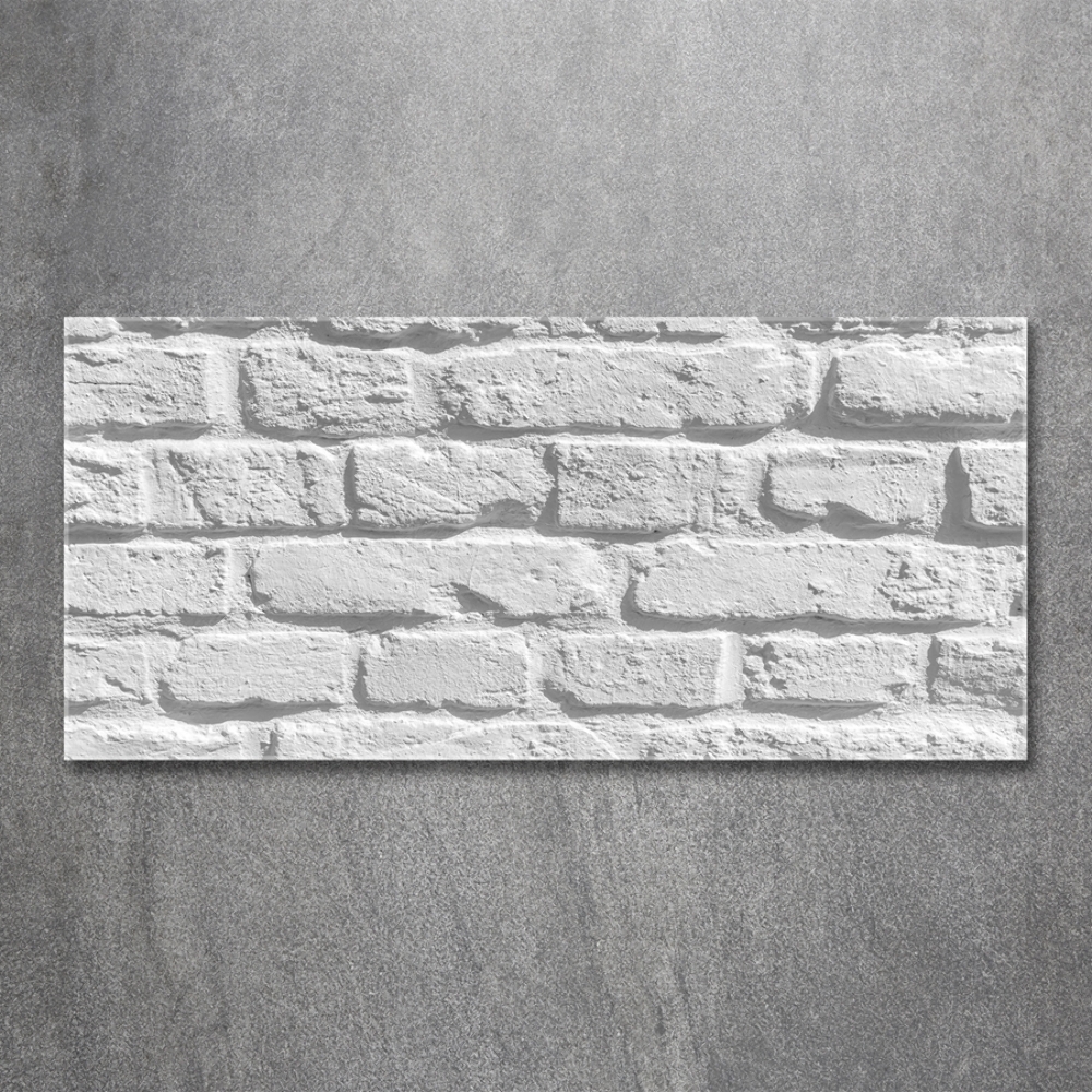 Glass art print Brick wall