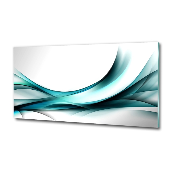 Wall art on glass Wave abstraction