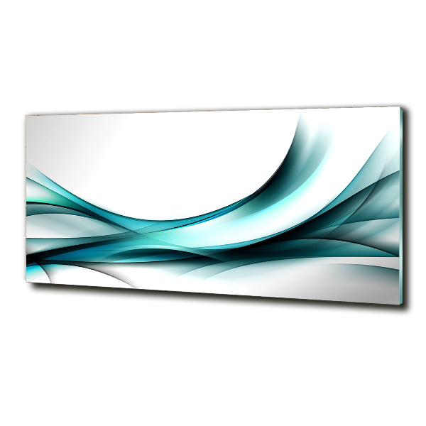 Wall art on glass Wave abstraction