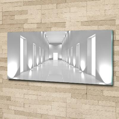 Wall art on glass Corridor