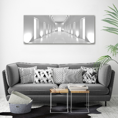 Wall art on glass Corridor