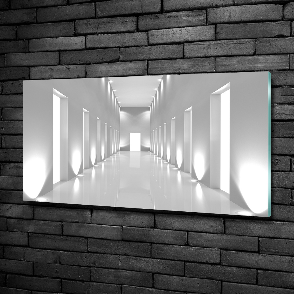 Wall art on glass Corridor