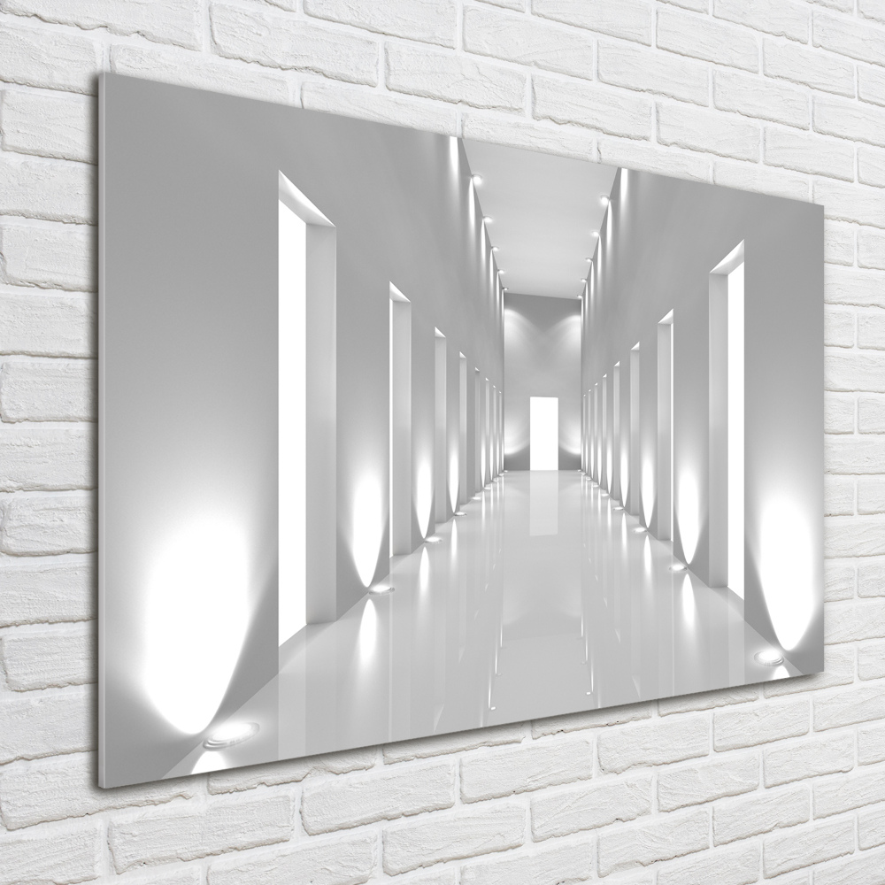 Wall art on glass Corridor