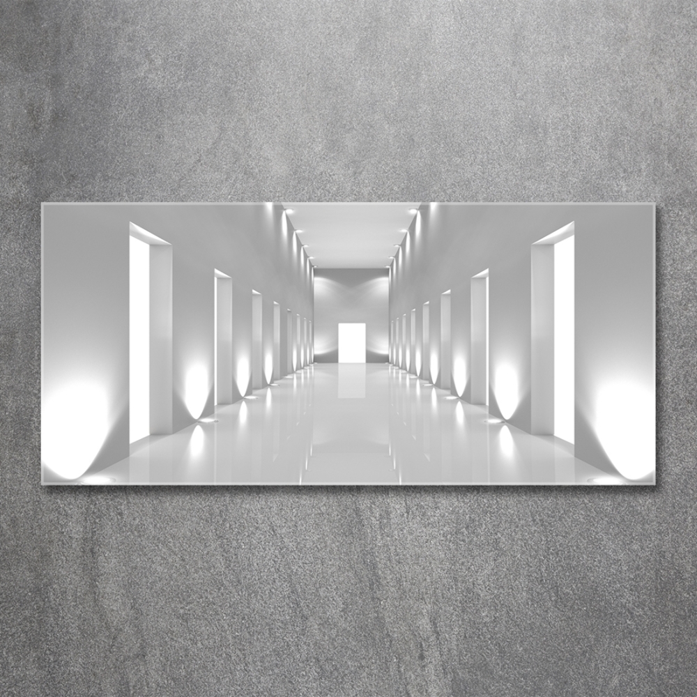 Wall art on glass Corridor