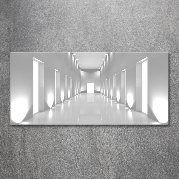 Wall art on glass Corridor