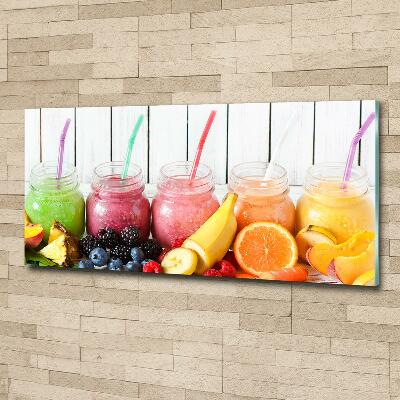 Glass wall art Fruit cocktails