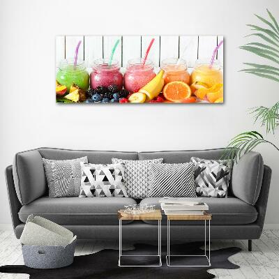 Glass wall art Fruit cocktails