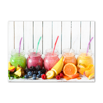 Glass wall art Fruit cocktails